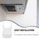 thumbnail image 3 of unbranded Range Hood Light Cover White Plastic Stylish Design for Home Kitchen Vent, 3 of 5