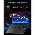 thumbnail image 7 of 17.3" IPS FHD Gaming Laptop 32GB DDR5 RAM 2TB SSD AMD Ryzen 7 8745HS (8 Cores Up to 4.9GHz) AMD Radeon 780M Graphics with 100W Type-C Backlit Keyboard Fingerprint Black, 7 of 7