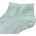 thumbnail image 5 of SERISIMPLE Women Viscose Bamboo Ankle Socks Low Cut Thin Sock Lightweight Pastal Color Soft Sock 5 Pairs (Blue-green, Small), 5 of 6