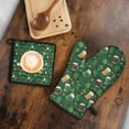 thumbnail image 5 of St. Patrick's Day Leprechauns Kitchen Oven Mitt and Pot Holder Set 2 Pcs, Heat Resistant Up To 392 °F, for Baking, Cooking and Grilling, 5 of 6