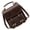 Coffee color, variant on Vintage Korean Styles PU Leather Backpacks For Women Soft Shoulder Bag Ergonomic Daypacks Roomy Compartment