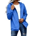 thumbnail image 2 of YVNAURA Lightweight Packable Rain Jacket for Men Women Waterproof Breathable Hooded Windbreaker Outdoor Rain Shell for Hiking Fishing Camping Travel S-4X, Blue,XXL, 2 of 7