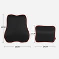 thumbnail image 5 of NIBOLOG 2Pcs/Set Pillow Lumbar Support Ergonomic Memory Cotton Seat Back Rest Cushion for Car, 5 of 8
