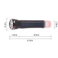 thumbnail image 3 of HOARBOEG LED Rechargeable Flashlight, Hand Hold, Two Style Flashlight, 5W, With Solar Panel Charging Flashlight, Brightness Flash Light For Outdoor Solar Lights for Outside Black, 3 of 8
