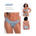 thumbnail image 3 of Aijolen Women's Cotton Cheeky Bikini Lace Stretch Hipster Briefs 6 Pack(2XL,Hydrangea Dell), 3 of 8