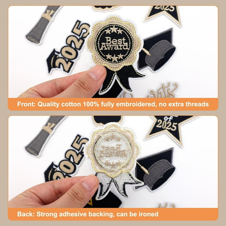 Zegins “Love Forever Never Leave” Embroidered Patch – Iron On Or Sew On, 3.7x3.1 Inch Emblem For Jackets, Bags, Hats
