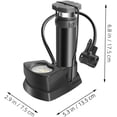 thumbnail image 2 of HUGFEGWE Portable Foot Pump for Inflatable Motorcycle and Bicycle with Pressure Gauge Multi Functional High Pressure Air Pump for Easy Inflating U2536-30050, 2 of 9