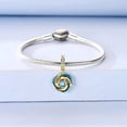 thumbnail image 4 of Dije de Delfín Dorado Corazón Bañado en Plata, 4 of 7