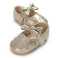thumbnail image 6 of nvzhuang Infant Baby Girls  Shoes, Bowknot Non-Slip Adorable Shine Surface Baby Booties, 6 of 9