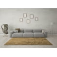 thumbnail image 3 of Ahgly Company Indoor Round Abstract Brown Contemporary Area Rugs, 3' Round, 3 of 4