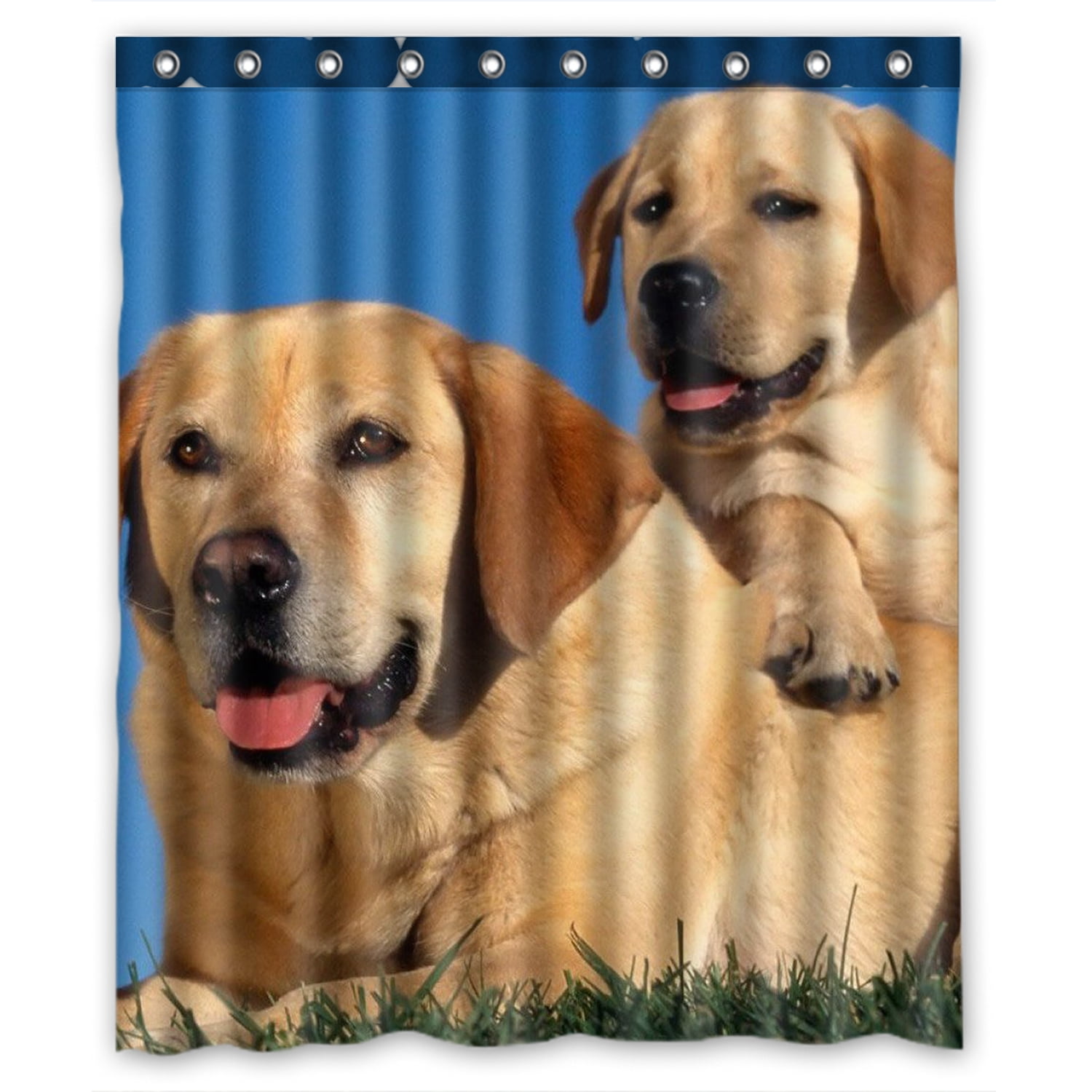 ZKGK Labrador Retriever Waterproof Shower Curtain Bathroom Decor Sets