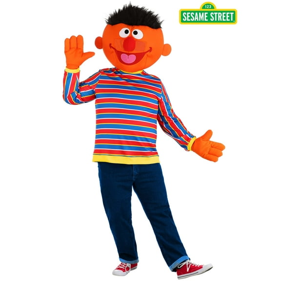 Men's Plus Size Sesame Street Ernie Mascot Costume