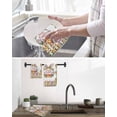 thumbnail image 5 of Happy Eatser Kitchen Dish Towels for Drying Dishes Set of 2, Colorful Bunny Eggs Rustic Flowers Botanical Waffle Weave Microfiber Hand Tea Bathroom Towels Quick Dry & Absorbent Towel 15.7x23.6, 5 of 7