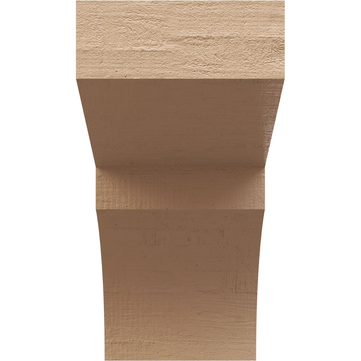 10"W x 20"D x 20"H Classic Monterey Rough Cedar Woodgrain TimberThane Corbel, Primed Tan