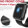 thumbnail image 2 of for Apple Watch Case Clear 40mm SE Series 6 5 4 Plated Soft TPU Anti-Scratch Shockproof Protective Screen Iwatch Shell Transparent Cover Protector Bumper - Clear 40mm, 2 of 8