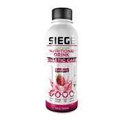 Siege Diabetic Care Drink, Protein Drink, Raspberry, 11.8ox Bottle, 4 count