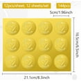 thumbnail image 2 of 144pcs 2 Inch Heart Wedding Stickers Gold Embossed Envelope Seals Stickers Leaf Gold Foil Stickers Certificate Seals Self Adhesive Medal Decoration Label for Invitations Gift Packaging, 2 of 9