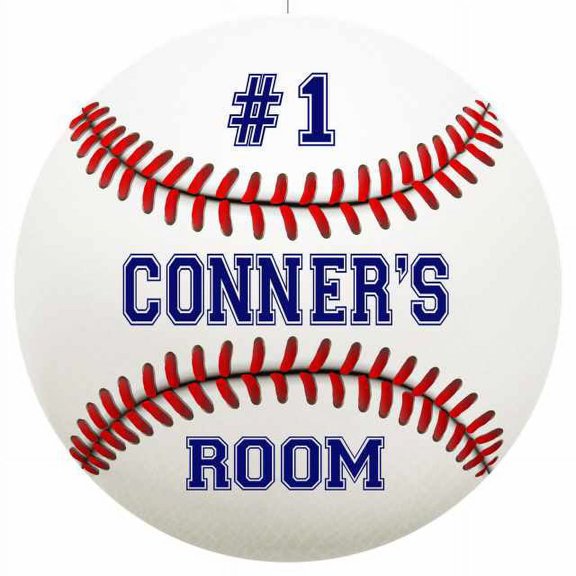 CONNER'S Bedroom 14" Round Metal Sign Boys Room Wall Decor Gift 100140030145