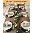 thumbnail image 4 of 13 Inch Round Placemats Set of 6, Christmas Black Non Slip Heat Insulation PP Table Mats, White Xmas Tree Forest Poinsettia Buffalo Plaid Washable Place Mats for Kitchen Dining Party Table Decor, 4 of 7