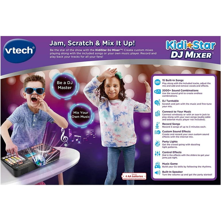 VTech KidiStar DJ Mixer Black 