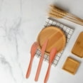 thumbnail image 5 of Wheat Straw Fork and Spoon Set, Plastic Camping Utensils, 3 Piece Orange Cutlery for Outdoor Picnics, Travel, and Age 312 Lunchboxes, by FAJHHA, 5 of 8