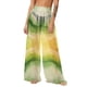 thumbnail image 1 of Pantalones de playa de gasa ligeros para mujer con protección solar, pantalones anchos de estilo bohemio estampados, blusa para mujer, 1 of 7