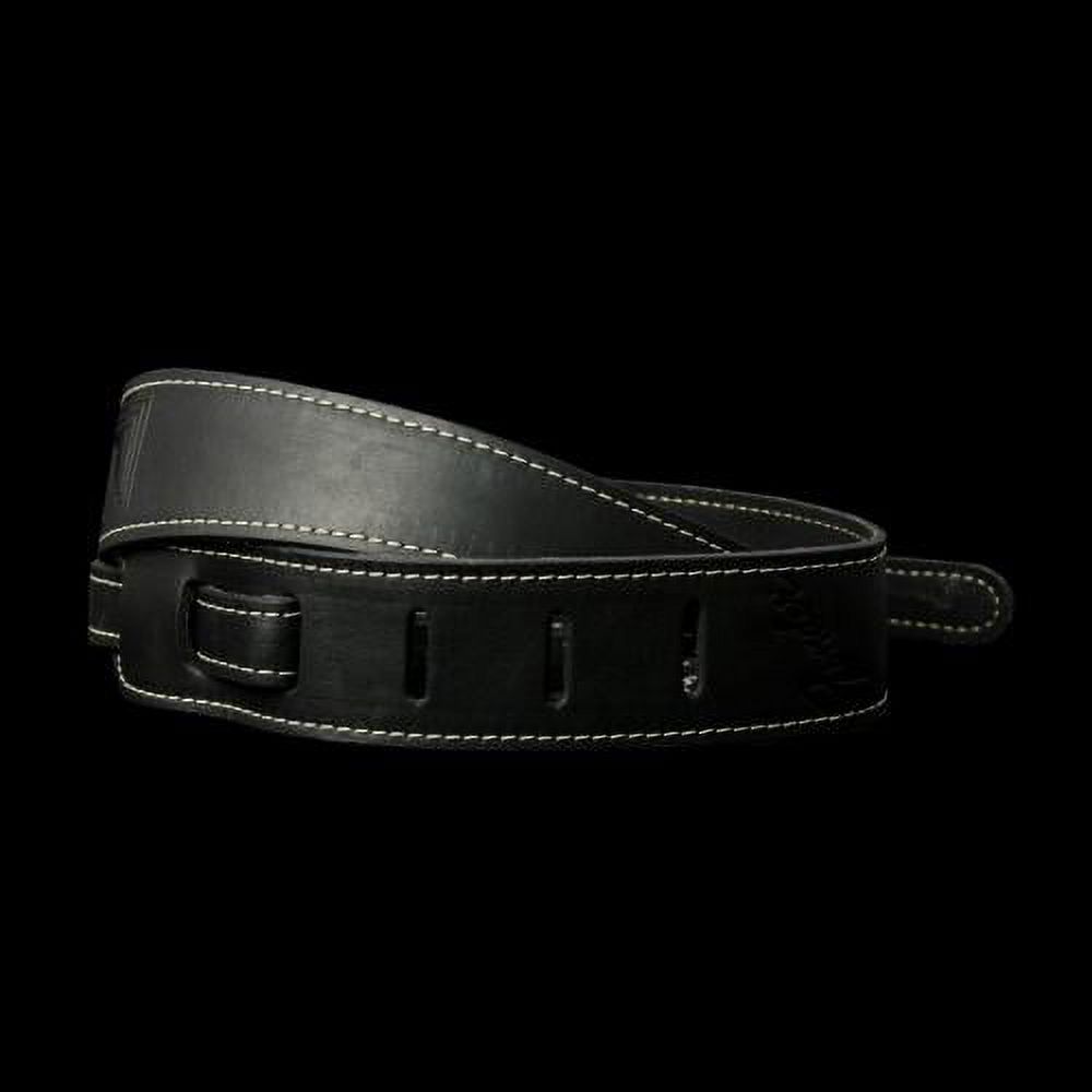 Monogram Leather Guitar Strap (Black)