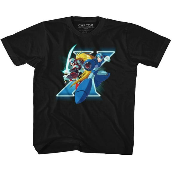 Mega Man X And Zero Black Toddler T-Shirt