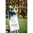 thumbnail image 4 of Darling Souvenir Fait avec Amour Personnaliséwelcomesigntexturewelcometo Notre Affiche de Fiançailles pour Chevalet Collection de Fête - 18x 12, 4 of 5