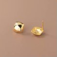 thumbnail image 5 of K-KED 925 Sterling Silver Geometric Art Shape Stud Earrings Ear Studs-Gold, 5 of 6