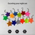 thumbnail image 3 of 12pcs Random Color Safety Reflector Pendant Star Safety Reflector Kids Reflector Pendant for School Bag Backpack Cycling Running, 3 of 6
