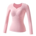 thumbnail image 2 of Pijama de cuello en V para niños, de manga larga, sólido, grueso, para el hogar, con bolsillo acolchado en el pecho, blusa de poliéster para niños, 2 of 6