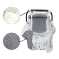 thumbnail image 5 of SJEhome Baby Car Seat Cover,2 Layer Windows Baby Carrier Windproof Cotton Fleece Canopy For Newborn Boys and Girls, 5 of 6