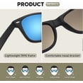 thumbnail image 4 of Polarised-Sunglasses-UV400-Protection Rectangular Sunglasses Retro Black Sun Glasses Unisex Classic Ultralight Shades 1pcs, 4 of 4