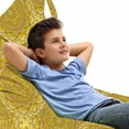 thumbnail image 1 of Mandala Lounger Chair Bag, Oriental Cosmos Symbol Floral Circular Motif with Paisley Leaves Zen Yoga, High Capacity Storage with Handle Container, Lounger Size, Earth Yellow Mustard, by Ambesonne, 1 of 5