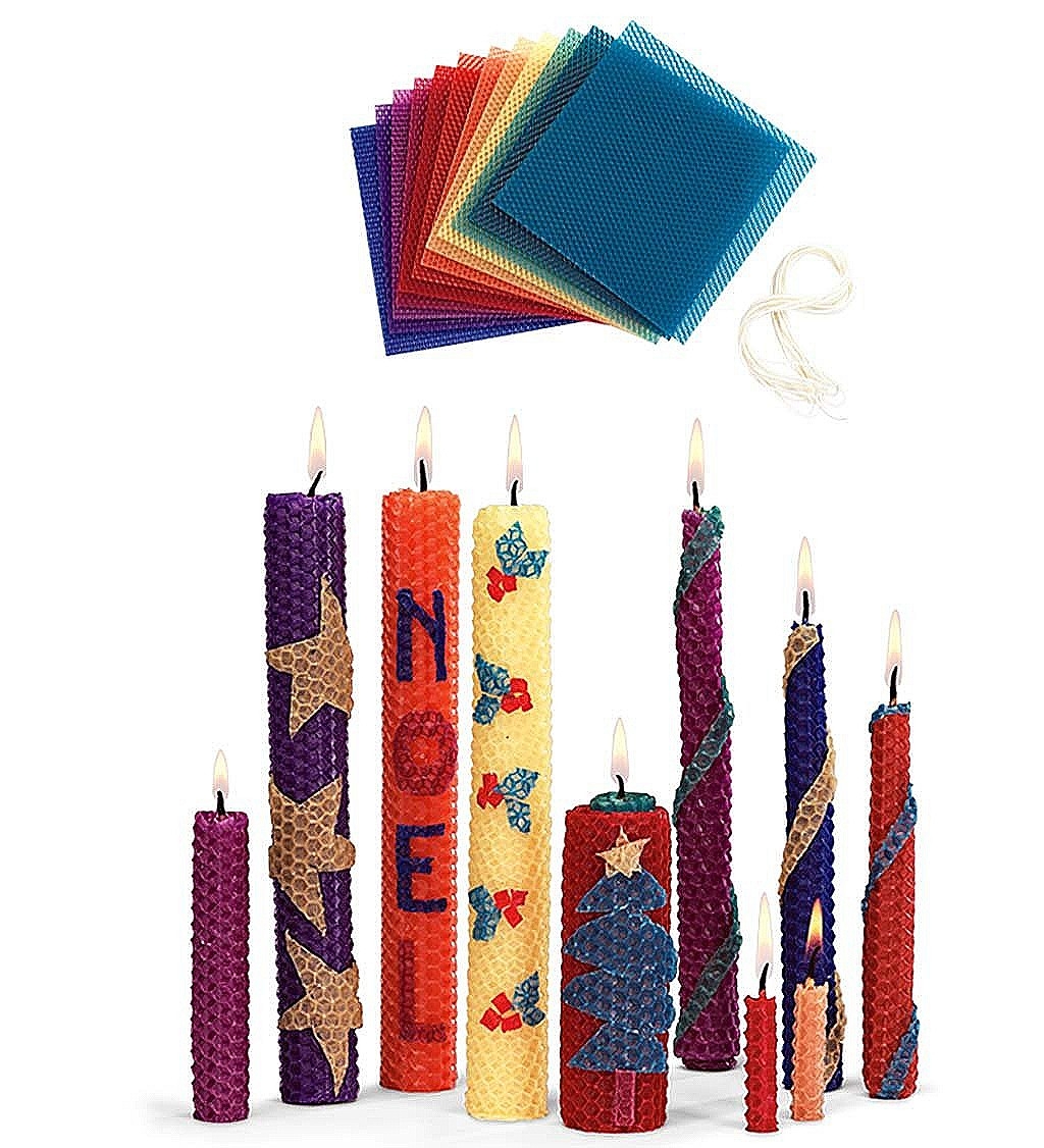 Beeswax Candle Rolling Kit, Bright