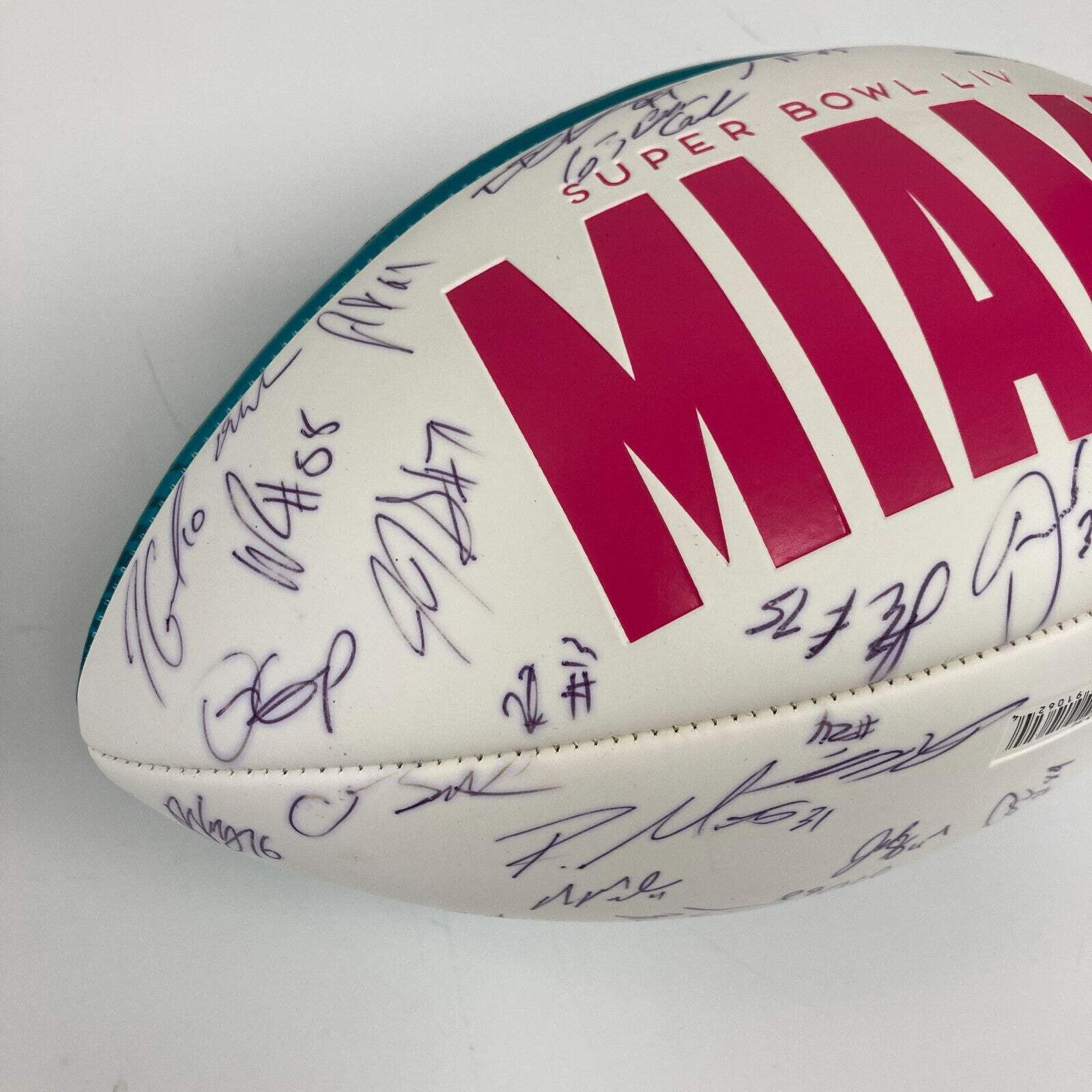 2019 San Francisco 49ers NFC Champs Team Signed Super Bowl LIV Football PSA DNA