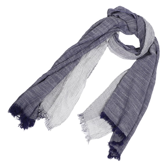 WRISTBIQUE Women's Multi-Colored Cotton Wrap Scarf, Lightweight Vintage Decorative Scarf for Daily Wear, 78 Inches