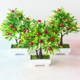 thumbnail image 3 of CreativeArrowy Fruit Pot Fake Potted Fruits Simulated Bonsai Artificial Plants Strawberry Home Decoration Simulation Foam Ornaments, 3 of 11