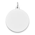 thumbnail image 1 of 14k White Gold Round Disc Charm, 1 of 3
