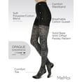 thumbnail image 3 of MeMoi Paisley Pop Cotton Blend Sweater Tights - Womens - Female (Small/Medium, Black), 3 of 12