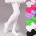 thumbnail image 1 of Collants de Ballet de Velours Filles Blanches Chaussettes de Danse Chaussettes en Microfibre Danse Professionnelle, 1 of 10