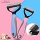 thumbnail image 2 of Pets Fur Knot Cutter Dog Grooming Shedding Tools Pet Cat Hair Removal Comb Brush Double sided Pet Products Suppliers ShopWise Round, 2 of 11