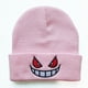 thumbnail image 2 of Gorro de punto con bordado de ojos rojos y boca grande de dibujos animados, gorro cálido de lana para otoño e invierno., 2 of 6