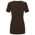 thumbnail image 2 of Made by Johnny Women's Casual Shirts Twist Knot Tunics Tops XXXL BROWN, 2 of 6