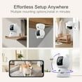 thumbnail image 5 of CINMOORE 2.5K Pet/Dog/Cat Camera with Phone App, No-Subscription Local Person/Pet/Cry Detection, 4MP Security Camera Indoor, PTZ WiFi Cameras for Home Security, Color Night Vision, Full Duplex Audio, 5 of 11