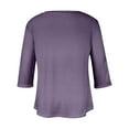thumbnail image 5 of BangWanChi Long Sleeve Shirts for Women Plus Size Clearance Plus Size Tops for Women Summer Sexy V-Neck Blouse Casual Loose Long Sleeve Blouse, 5 of 5
