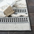 thumbnail image 3 of SAFAVIEH Cottage Euphemia Geometric Indoor/Outdoor Area Rug, Ivory/Black, 5'3" x 7'7", 3 of 6