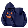 thumbnail image 5 of CPNG Girls and Boys Halloween Hoodies Long Sleeve Hooded Sweatshirt with Halloween Theme Print Loose Fit Casual Daily Pullovers Tops, 5 of 6