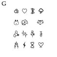 thumbnail image 4 of UOYOTT Waterproof Tattoo Stickers Long-lasting Temporary Fake Tattoos Cute And Interesting Personality Unisex Fake Pattern Waterproof, 4 of 7